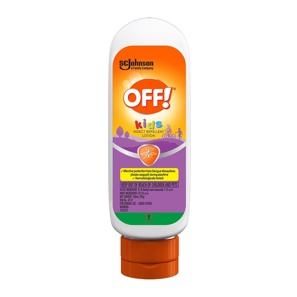 OFF Kids Lotion 100ml Pack of 3 Tropical Fresh (Dermatogically Tested)