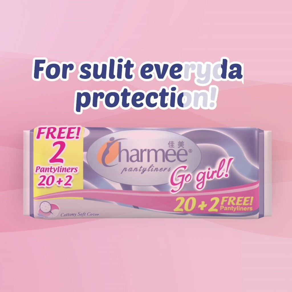 Charmee Pantyliners Go Girl 40s x 36 packs - 1 case