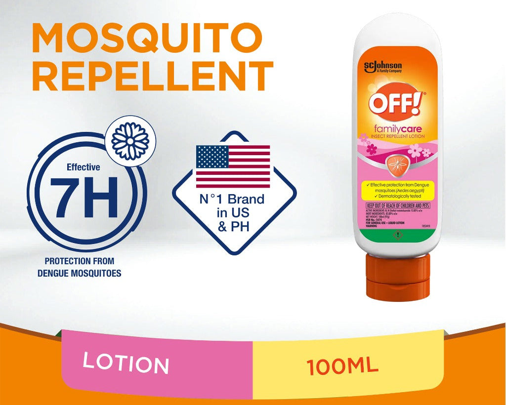 OFF! Mosquito Repellent Lotion - FamilyCare Pack of 3(Dermatogically tested)