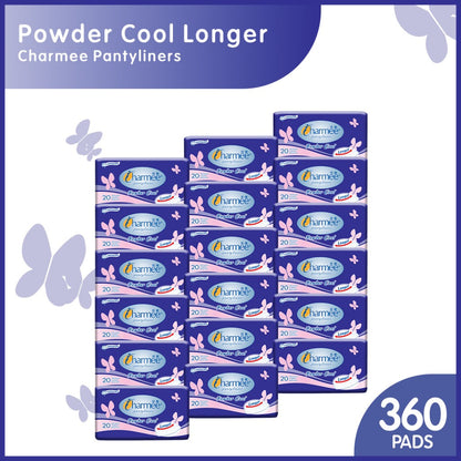 Charmee Pantyliner Powder Cool Longer 20's x 36 packs - 1 case