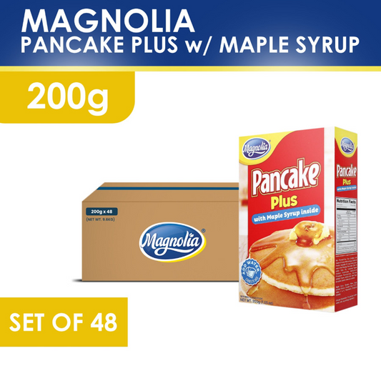 1 CASE - MAGNOLIA Pancake Plus with Maple Syrup (200g) Box of 48