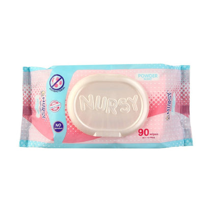 Nursy Baby Wipes in Powder Scent 90's - BUNDLE OF 4 and 24