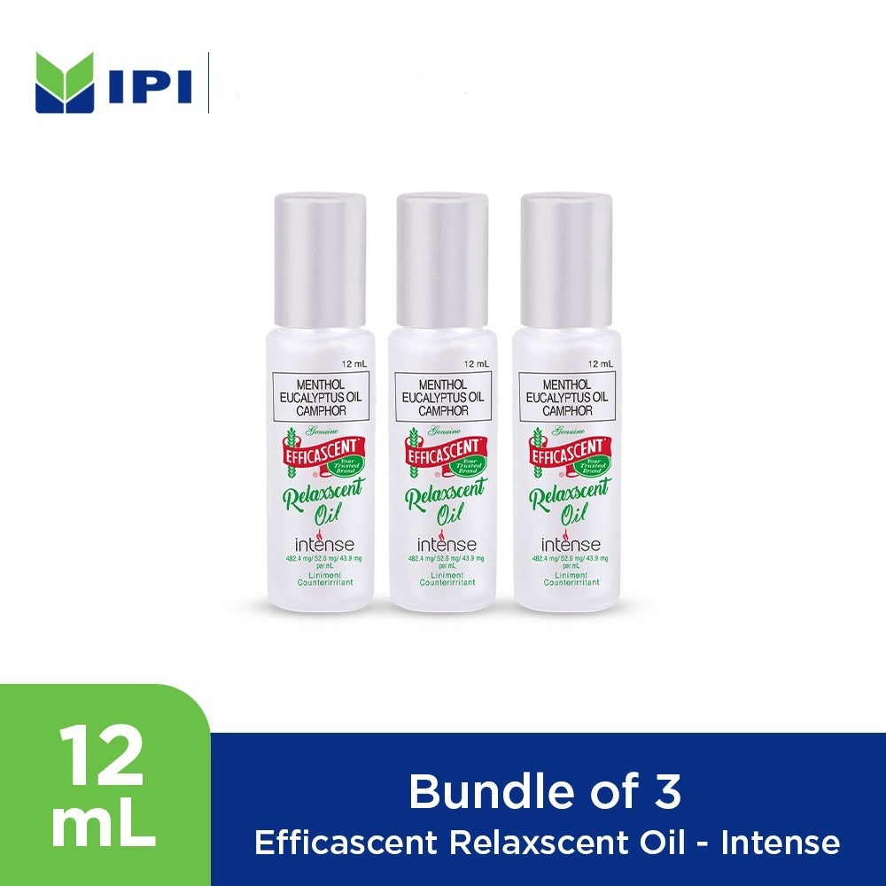 Efficascent Relaxscent Oil - Intense 12mL x 3pcs