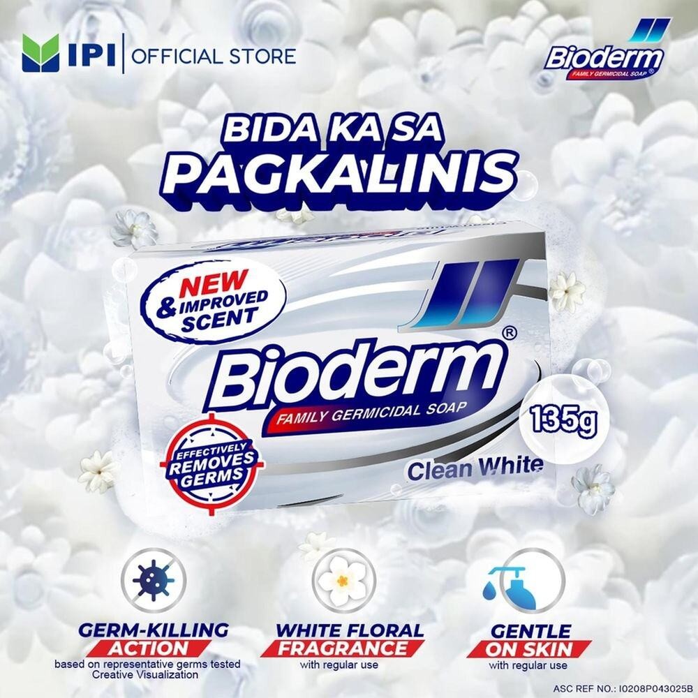 Bioderm Soap Clean White 135g Box- [Bundle of 5]