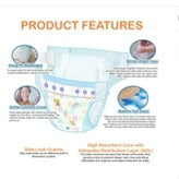 EQ Dry Mega Pack 84's Tape Baby Diaper (6-11kg) -Medium