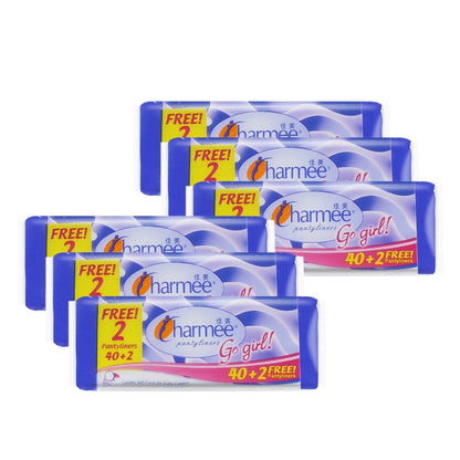 Charmee Pantyliners Go Girl 40s x 36 packs - 1 case