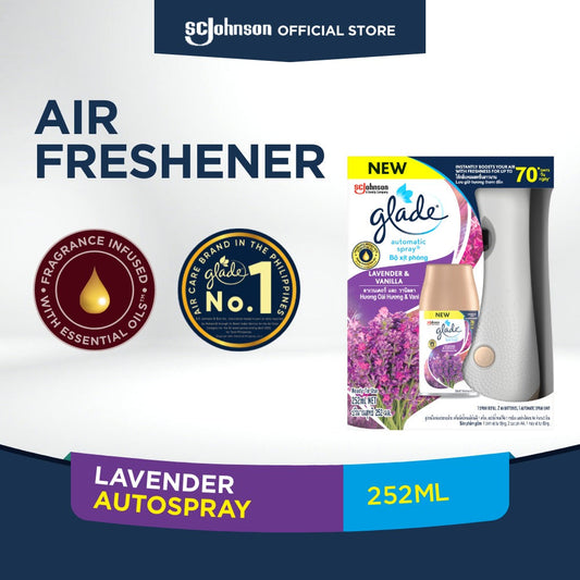 Glade Automatic Spray Primary 269ml - Lavender & Vanilla Fragrance (Battery Operated)