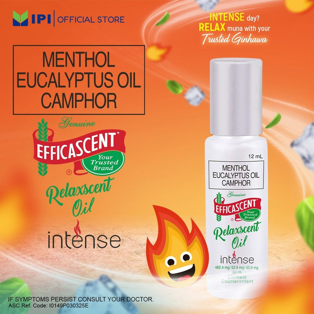 Efficascent Relaxscent Oil - Intense 12mL x 3pcs
