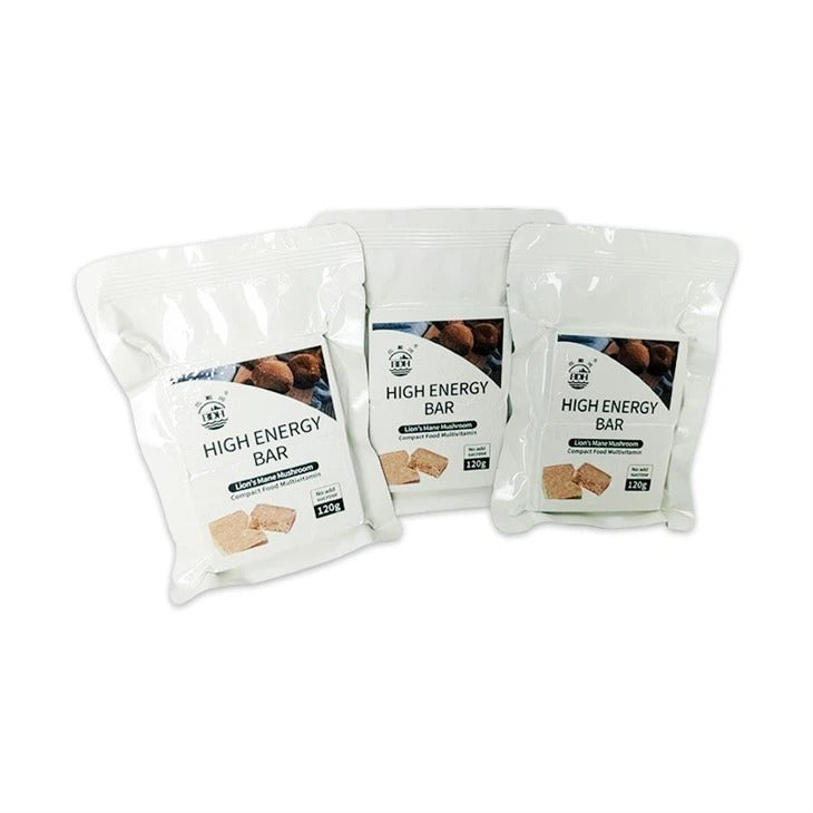 Lion's Mane Mushroom Flavor Non-sugar High Energy Bar 120g/2 bars per pack 20 YEARS SHELF LIFE