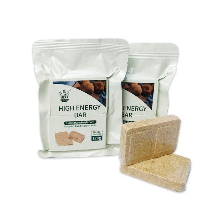 Lion's Mane Mushroom Flavor Non-sugar High Energy Bar 120g/2 bars per pack 20 YEARS SHELF LIFE