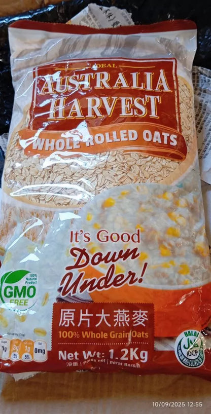 BULK - AUSTRALIA HARVEST Rolled Oats 1.2kg x 12 (CASE)