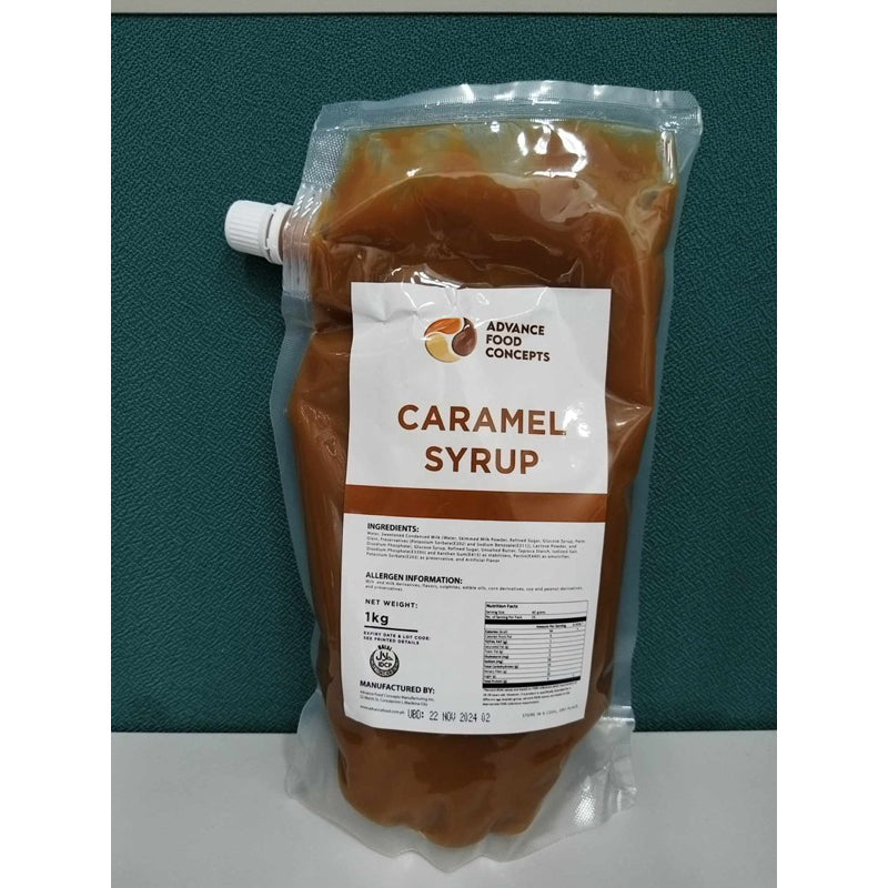 BUNDLE OF 2 - Advance Food Concept Chocolate, Caramel and Strawberry Syrup - 1kg