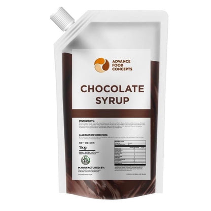 BUNDLE OF 2 - Advance Food Concept Chocolate, Caramel and Strawberry Syrup - 1kg