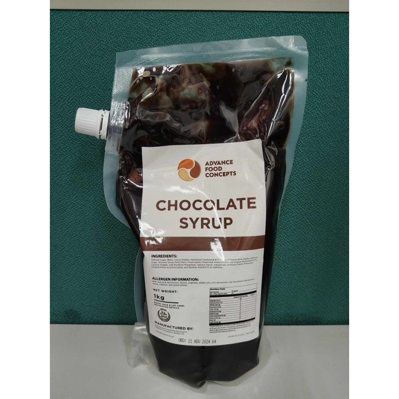BUNDLE OF 2 - Advance Food Concept Chocolate, Caramel and Strawberry Syrup - 1kg
