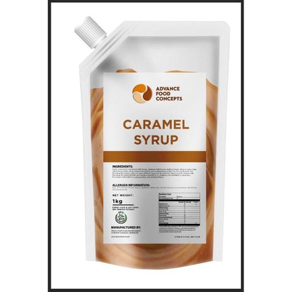 BUNDLE OF 2 - Advance Food Concept Chocolate, Caramel and Strawberry Syrup - 1kg