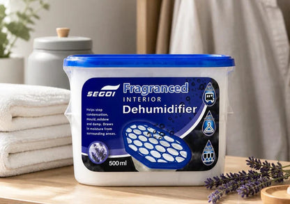 Segoi DEHUMIDIFIER LAVENDER scented 500ml - Easy To Use and Absorbs moisture for mildew removal
