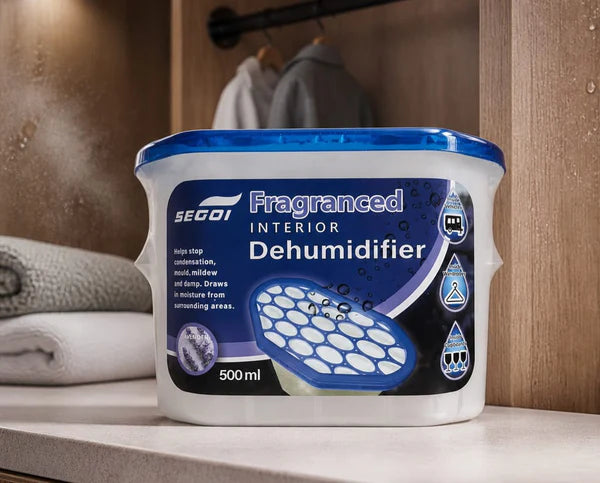 Segoi DEHUMIDIFIER LAVENDER scented 500ml - Easy To Use and Absorbs moisture for mildew removal