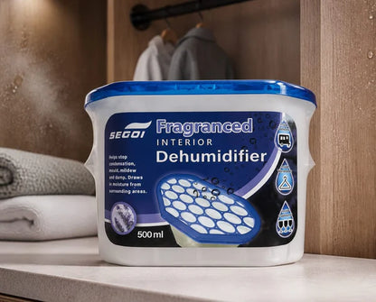 Segoi DEHUMIDIFIER LAVENDER scented 500ml - Easy To Use and Absorbs moisture for mildew removal