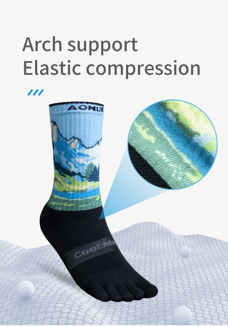 Aonijie Calf Toe Socks Model no. E4843 -SEAGULL