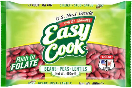 EASYCOOK LIGHT RED KIDNEY BEANS 400G x 30 CREATE HEALTHY AND DELICOUS MEAL.