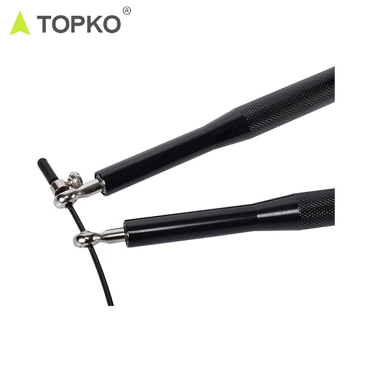 TOPKO High Speed Jump rope (wire) for Athletes and fitness goal -BLUE