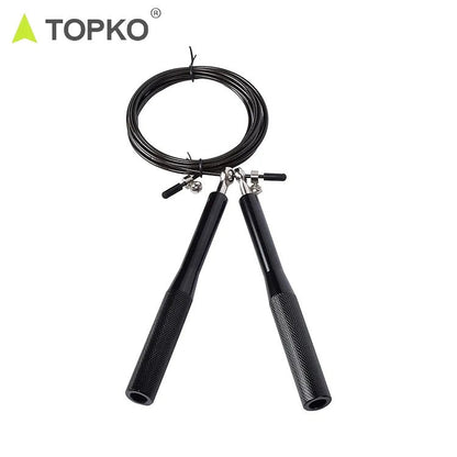 TOPKO High Speed Jump rope (wire) for Athletes and fitness goal -BLUE