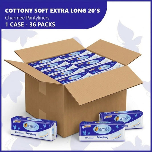 Charmee Pantyliner Extra Long 20s x 36 packs - 1 case